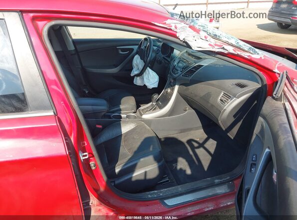 KMHDH4AE3GU595923 2016 HYUNDAI ELANTRA Maroon Front interior view