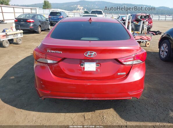 KMHDH4AE3GU595923 2016 HYUNDAI ELANTRA Maroon 