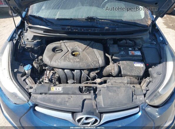 KMHDH4AE4GU491375 2016 HYUNDAI ELANTRA Синий Вид сзади