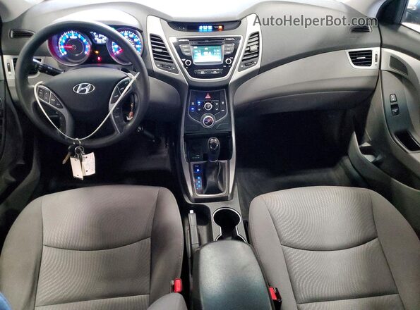 KMHDH4AE4GU531258 2016 HYUNDAI ELANTRA Blue Dashboard view