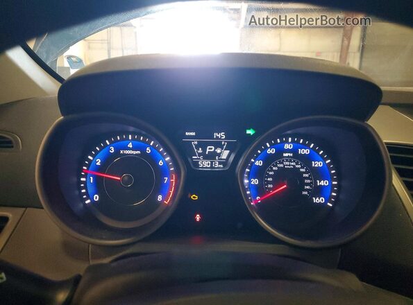 KMHDH4AE4GU531258 2016 HYUNDAI ELANTRA Blue Instrument cluster view