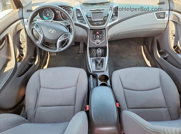 KMHDH4AE4GU567869 2016 HYUNDAI ELANTRA Silver Вид панелі приладів