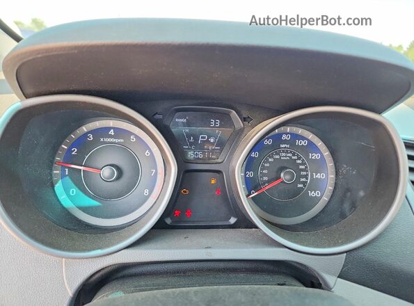 KMHDH4AE4GU567869 2016 HYUNDAI ELANTRA Silver Вид щитка приладів