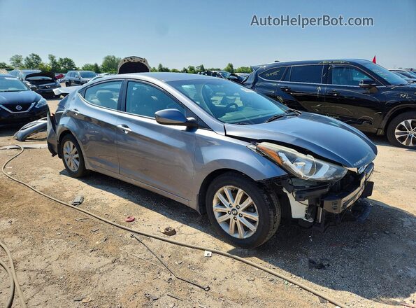 KMHDH4AE4GU567869 2016 HYUNDAI ELANTRA Silver Передня права чверть