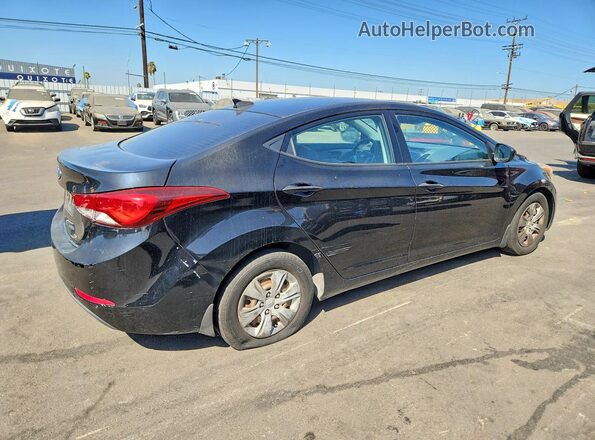 KMHDH4AE4GU583781 2016 HYUNDAI ELANTRA Black უკანა მარჯვენა