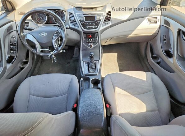 KMHDH4AE4GU583781 2016 HYUNDAI ELANTRA Black წინა პანელის ხედი