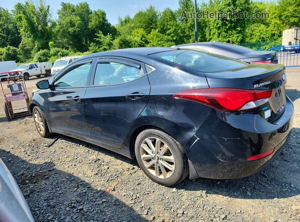 KMHDH4AE4GU587216 2016 HYUNDAI ELANTRA Black Հետևի ձախ