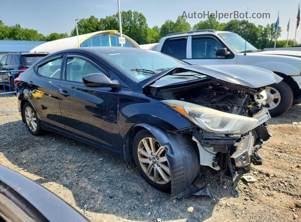 KMHDH4AE4GU587216 2016 HYUNDAI ELANTRA Black Առջևի աջ