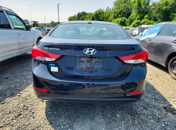 KMHDH4AE4GU587216 2016 HYUNDAI ELANTRA Black Հետևի տեսք