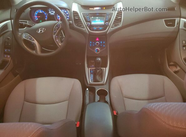 KMHDH4AE5GU478070 2016 HYUNDAI ELANTRA Blue წინა პანელის ხედი