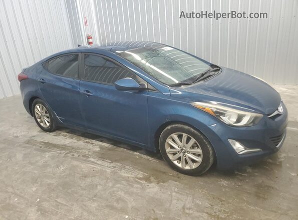 KMHDH4AE5GU478070 2016 HYUNDAI ELANTRA Blue 