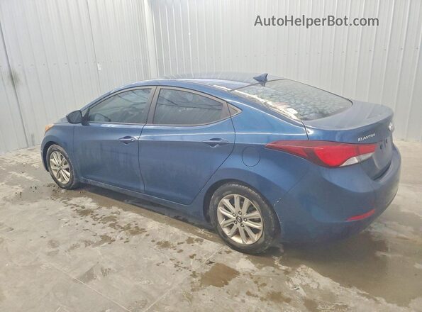 KMHDH4AE5GU478070 2016 HYUNDAI ELANTRA Blue უკანა მარცხენა