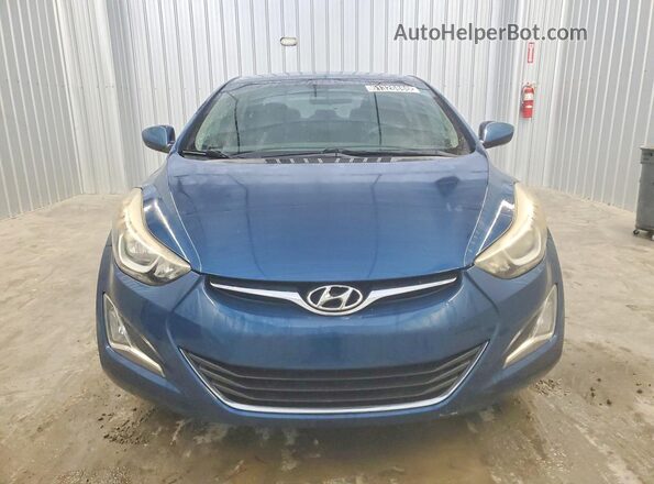 KMHDH4AE5GU478070 2016 HYUNDAI ELANTRA Blue წინა ხედი