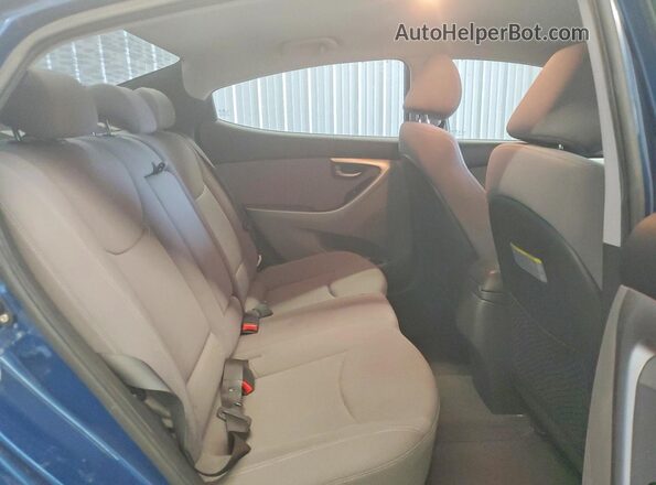 KMHDH4AE5GU478070 2016 HYUNDAI ELANTRA Blue უკანა სავარძლების ხედი