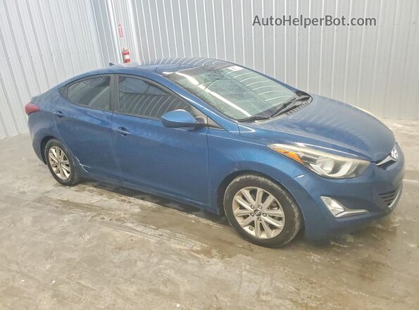 KMHDH4AE5GU478070 2016 HYUNDAI ELANTRA Blue წინა მარჯვენა