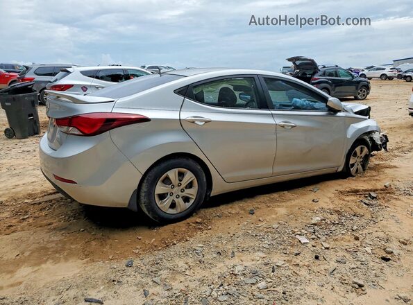 KMHDH4AE5GU481244 2016 HYUNDAI ELANTRA Silver Rear right
