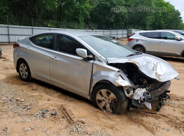 KMHDH4AE5GU481244 2016 HYUNDAI ELANTRA Silver Front right