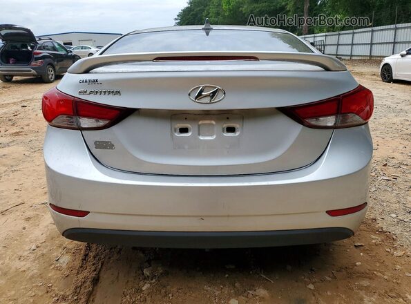 KMHDH4AE5GU481244 2016 HYUNDAI ELANTRA Silver Rear view