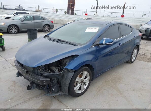 KMHDH4AE5GU491207 2016 HYUNDAI ELANTRA Dark Blue Przód lewy