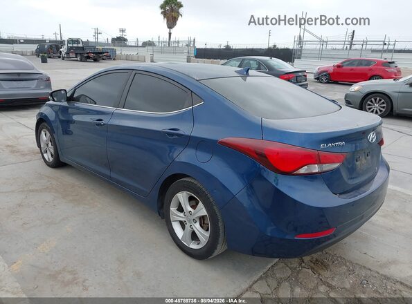 KMHDH4AE5GU491207 2016 HYUNDAI ELANTRA Dark Blue Tył lewy