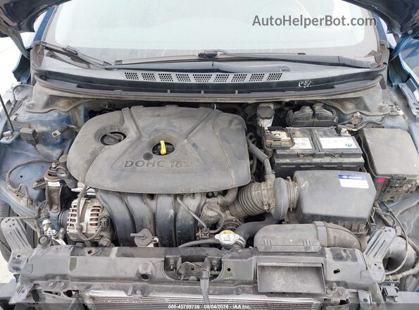 KMHDH4AE5GU491207 2016 HYUNDAI ELANTRA Dark Blue Widok z tyłu