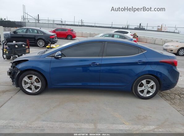 KMHDH4AE5GU491207 2016 HYUNDAI ELANTRA Dark Blue 
