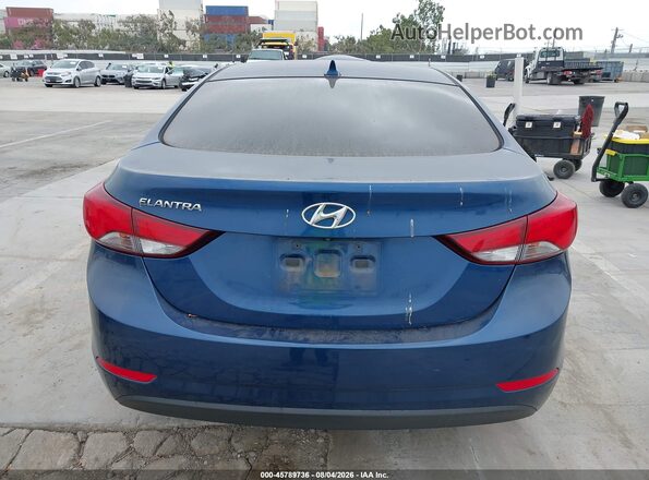 KMHDH4AE5GU491207 2016 HYUNDAI ELANTRA Dark Blue 