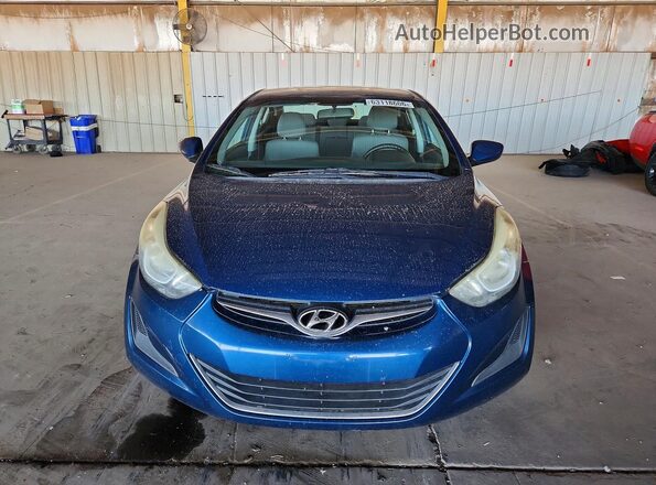 KMHDH4AE5GU517501 2016 HYUNDAI ELANTRA Blue Вид спереду