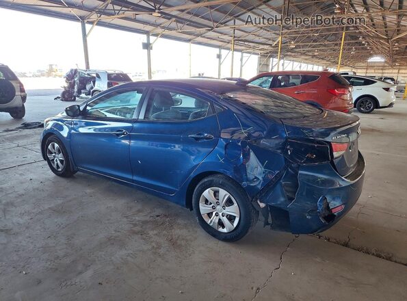 KMHDH4AE5GU517501 2016 HYUNDAI ELANTRA Blue Задня ліва чверть