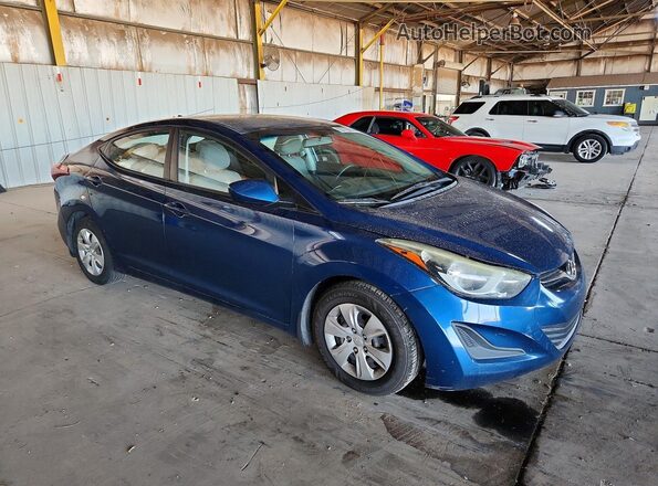 KMHDH4AE5GU517501 2016 HYUNDAI ELANTRA Blue Передня права чверть