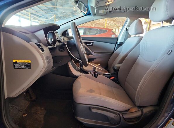 KMHDH4AE5GU517501 2016 HYUNDAI ELANTRA Blue Вид салону спереду