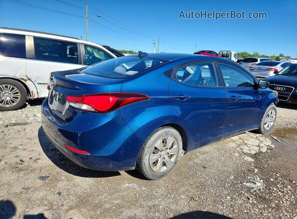 KMHDH4AE5GU517952 2016 HYUNDAI ELANTRA Blue Trasero derecho