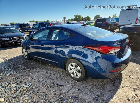 KMHDH4AE5GU517952 2016 HYUNDAI ELANTRA Blue Trasero izquierdo