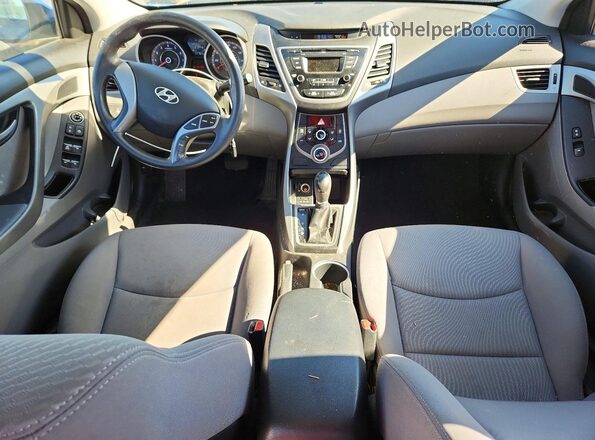 KMHDH4AE5GU517952 2016 HYUNDAI ELANTRA Blue Vista del salpicadero