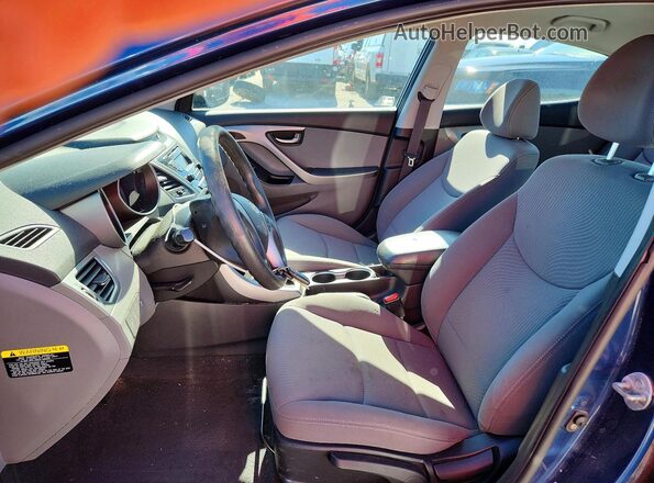 KMHDH4AE5GU517952 2016 HYUNDAI ELANTRA Blue Vista interior delantera