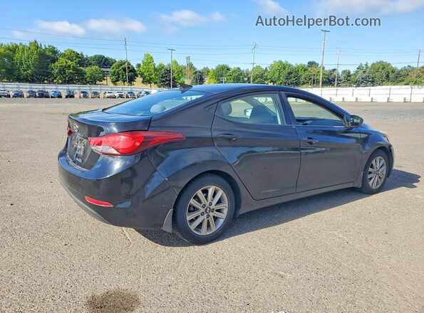 KMHDH4AE5GU531043 2016 HYUNDAI ELANTRA Black Tył prawy