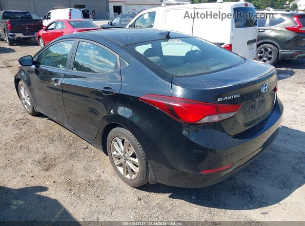 KMHDH4AE5GU545640 2016 HYUNDAI ELANTRA Black Հետևի ձախ