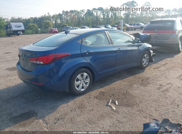 KMHDH4AE5GU557657 2016 HYUNDAI ELANTRA Blue Trasero derecho