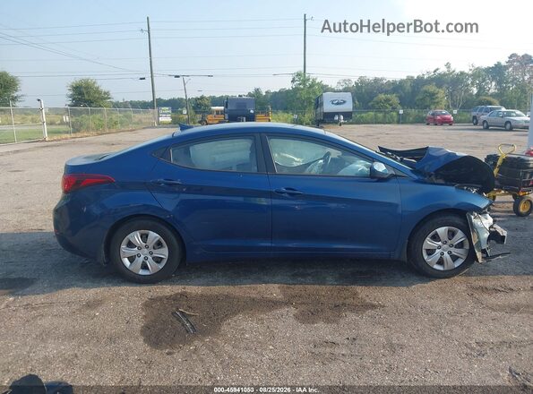 KMHDH4AE5GU557657 2016 HYUNDAI ELANTRA Blue Vista interior trasera