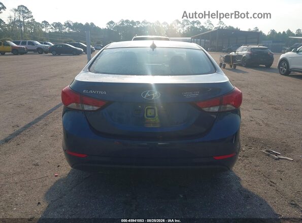 KMHDH4AE5GU557657 2016 HYUNDAI ELANTRA Blue 