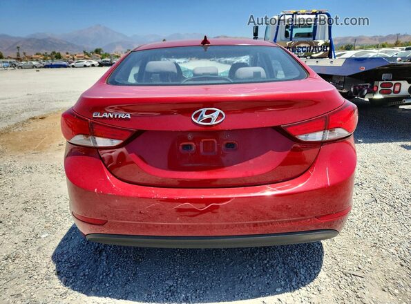 KMHDH4AE5GU572627 2016 HYUNDAI ELANTRA Red Vista trasera