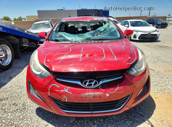 KMHDH4AE5GU572627 2016 HYUNDAI ELANTRA Red Vista frontal