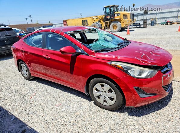 KMHDH4AE5GU572627 2016 HYUNDAI ELANTRA Red Delantero derecho