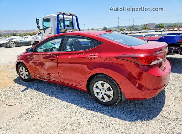 KMHDH4AE5GU572627 2016 HYUNDAI ELANTRA Red Trasero izquierdo