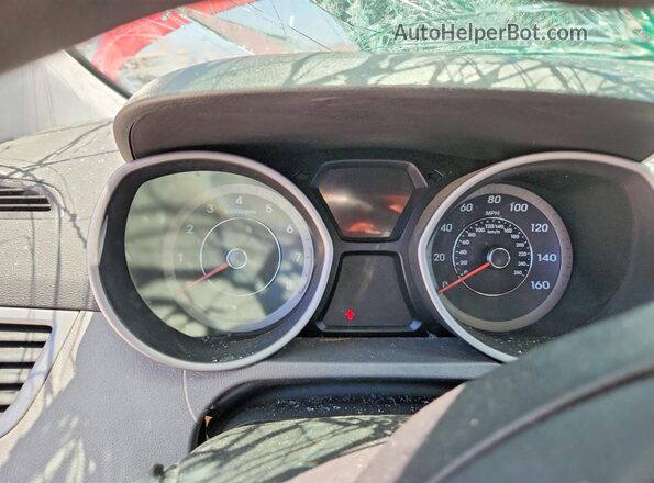 KMHDH4AE5GU572627 2016 HYUNDAI ELANTRA Red Vista del cuadro de instrumentos