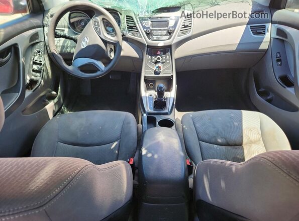 KMHDH4AE5GU572627 2016 HYUNDAI ELANTRA Red Vista del salpicadero