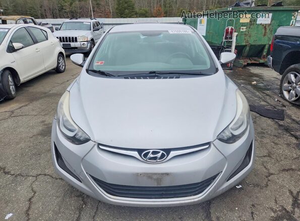 KMHDH4AE5GU576046 2016 HYUNDAI ELANTRA Silver Դիմացի տեսք