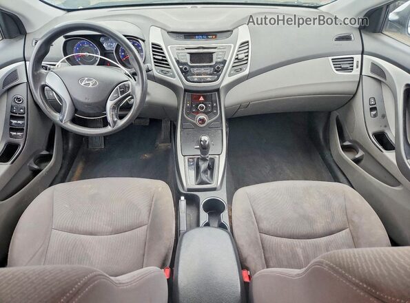 KMHDH4AE5GU576046 2016 HYUNDAI ELANTRA Silver Առջևի վահանակի տեսք