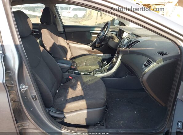KMHDH4AE5GU604413 2016 HYUNDAI ELANTRA Silver Widok wnętrza z przodu