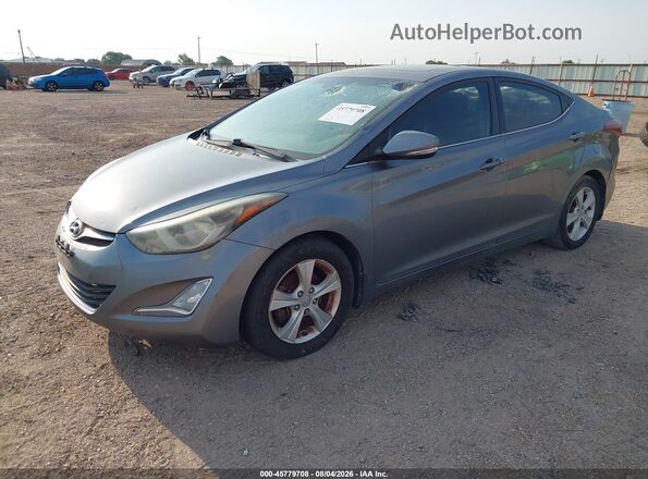 KMHDH4AE5GU604413 2016 HYUNDAI ELANTRA Silver Przód lewy